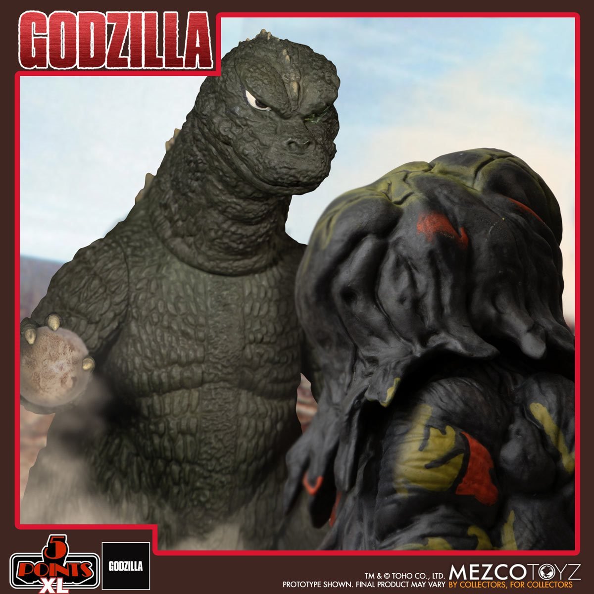 Mezco 5 Points XL Hedorah vs. Godzilla Boxed Set image 11