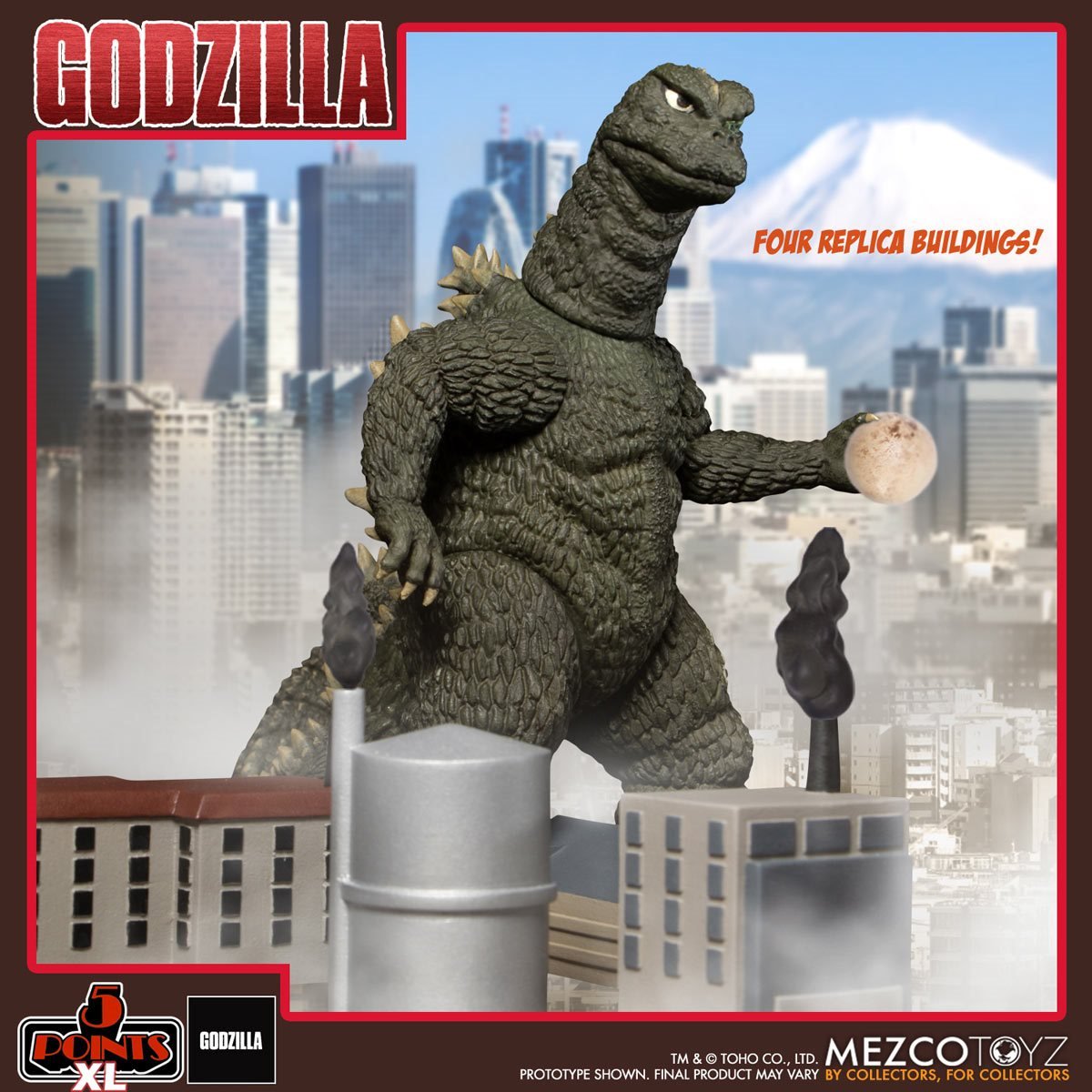 Mezco 5 Points XL Hedorah vs. Godzilla Boxed Set image 12