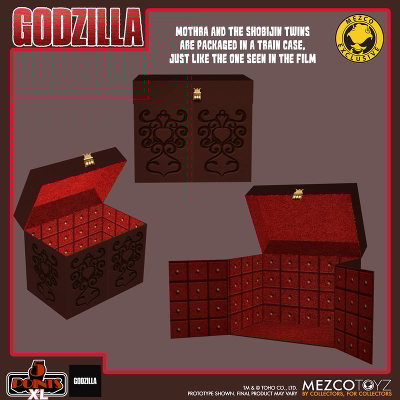 Mezco Mothra vs. Godzilla (1964): Mothra and Shobijin Twins Boxed Set