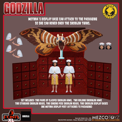 Mezco Mothra vs. Godzilla (1964): Mothra and Shobijin Twins Boxed Set