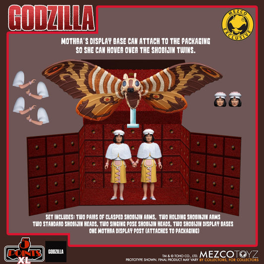 Mezco Mothra vs. Godzilla (1964): Mothra and Shobijin Twins Boxed Set