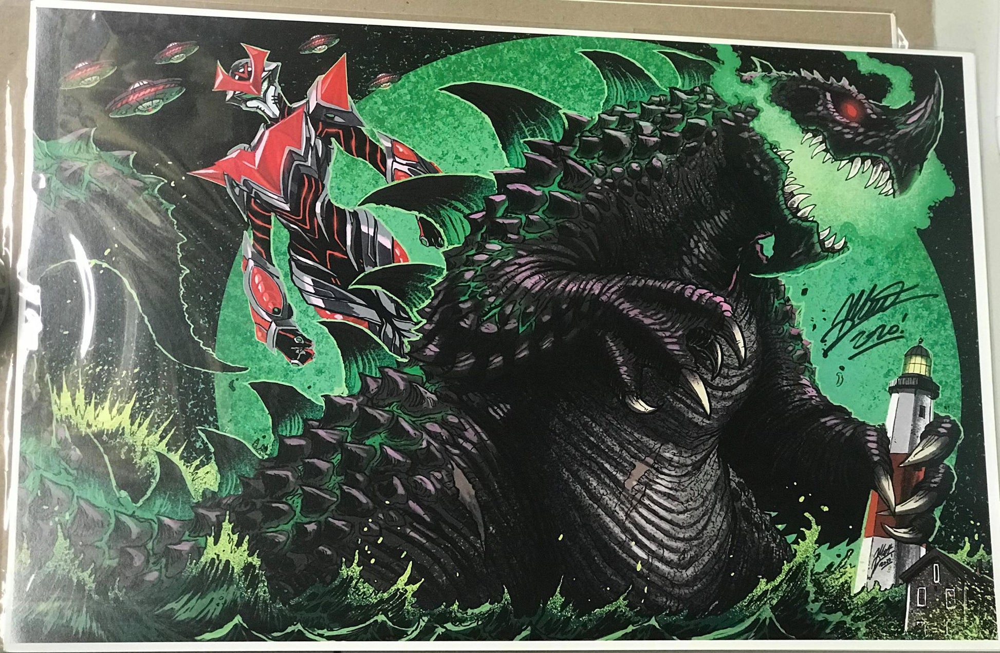 11x17" Kaiju Live Print Signed by Matt Frank image 3