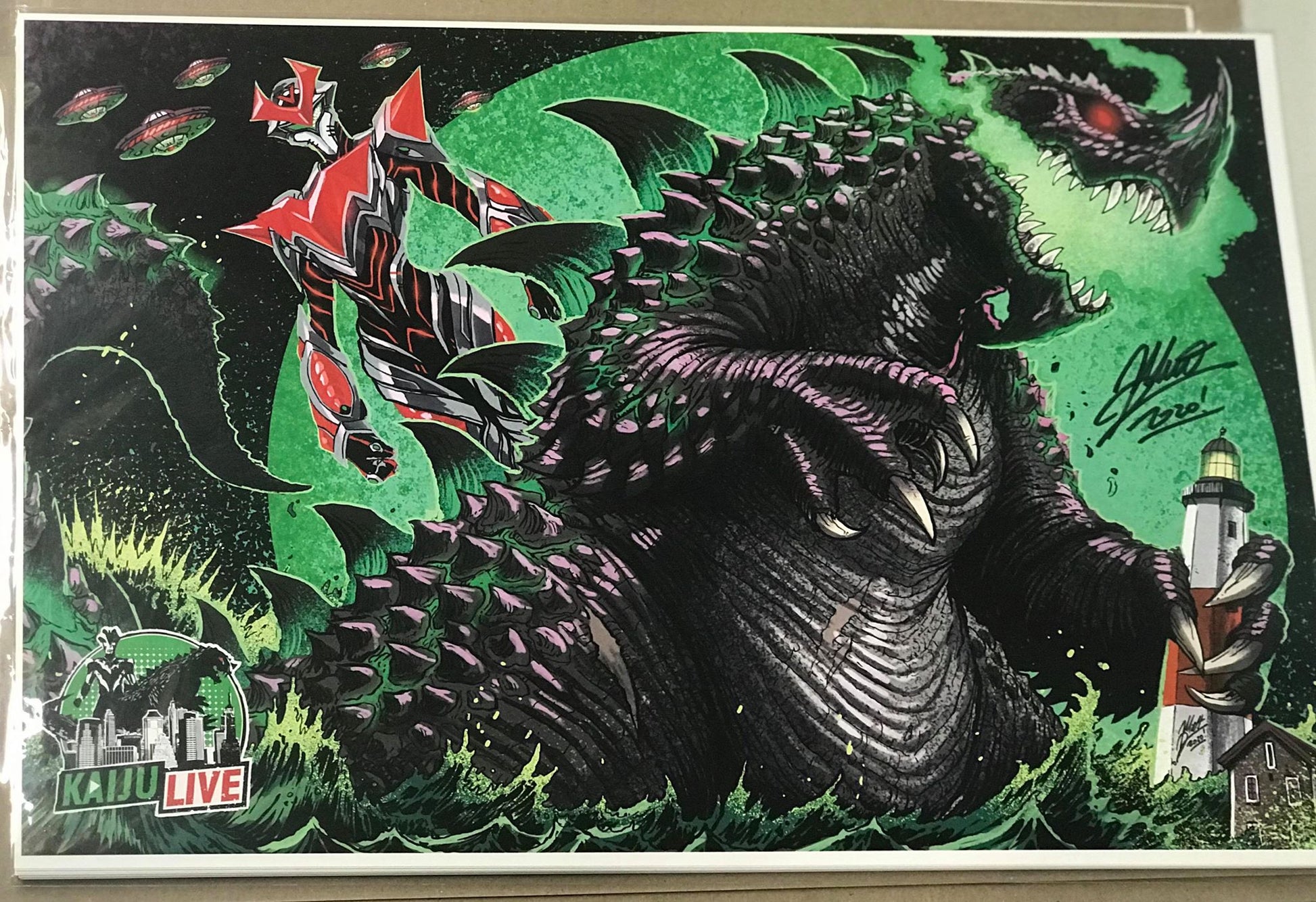 11x17" Kaiju Live Print Signed by Matt Frank image 2